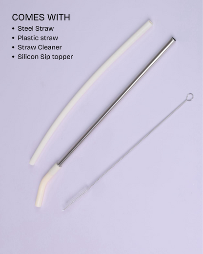 Aartara Lagoon Dreams 1.2L BPA-free SS tumbler, thermosteel, 12hrs cold 7hrs hot, funky sea design with seahorses, turtles, starfish, seashells, flowers
